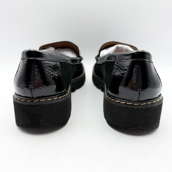 Donald Pliner Womens Helio Loafer EU 37 US 6.5M Black Calf Suede NWOB - Picture 10 of 13